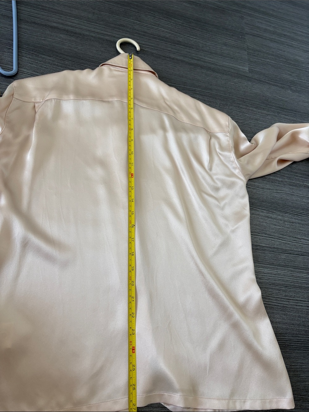 100% Silk Button-Up Blouse - Picture 5 of 8
